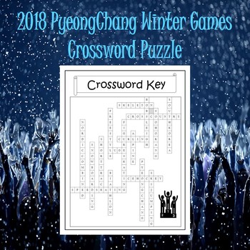 Winter Olympics 2018 Crossword Puzzle Elementary TpT