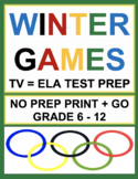 Winter Games ELA Test Prep: CCSS-aligned TV-Viewing Prompt