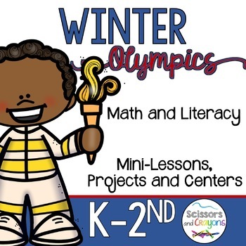 Preview of Winter Olympics 2022 Math and Literacy Fun Pack