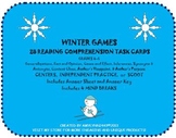Winter Olympics 28 Reading Comprehension Task Cards & Scoot