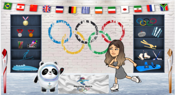 Preview of Winter Olympics Bitmoji Room 