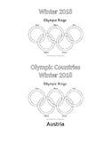 Winter Olympics Country Flag Booklet