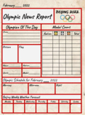 Winter Olympics Daily Newspaper - Beijing 2022