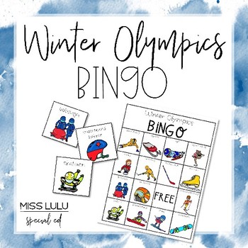 Winter Olympics Free Bingo Game by Miss Lulu | Teachers Pay Teachers