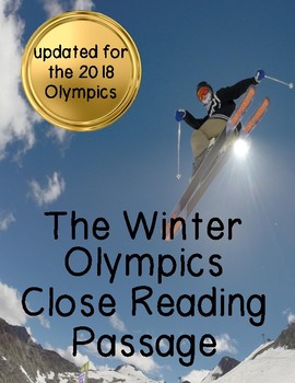 Preview of Winter Olympics Reading Comprehension Passage and Questions