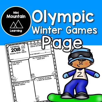 Winter Olympics Page by Mini Mountain Learning | TPT