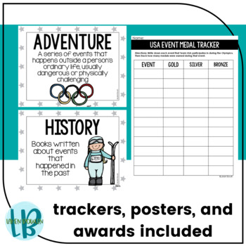 Winter Olympics Reading Challenge by Laken Bowlin | TpT