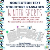 Winter Olympics Reading Passages - Digital / Printable Task Cards