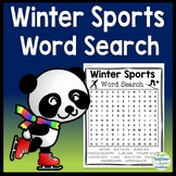 Winter Sports Word Search | Perfect for the Winter Olympics 2024