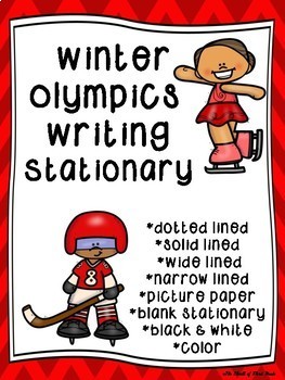 Winter Olympics Writing Paper--Winter Olympics Writing Stationary ...