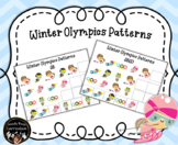 Winter Olympics pattern activity, preschool Olympic activity