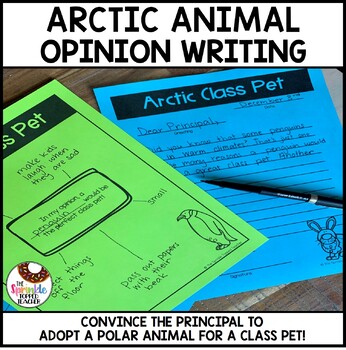 Preview of Winter Opinion Writing Activity | Adopt an Arctic Animal for a Class Pet