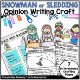 Winter Opinion Writing Craft, January Would you Rather Wri