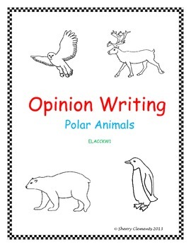 Preview of Winter Opinion Writing | Polar Animals