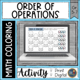 Winter Order of Operations with Exponents Activity -  Math