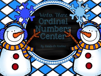 Preview of Winter Ordinal Numbers Center