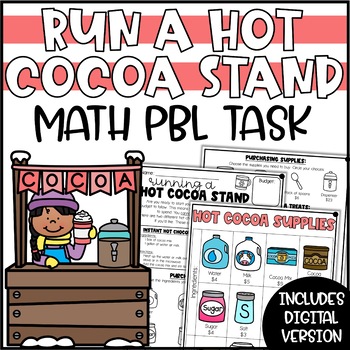 Preview of Winter PBL Activity and Math Project | Run a Hot Chocolate Stand