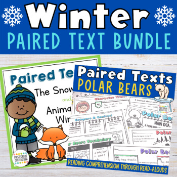 Preview of Winter Paired Texts Bundle | January Reading Comprehension