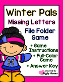 Winter Pals Missing Letters File Folder Game