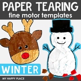 Winter Paper Tearing Fine Motor Activity – Tear Art – Torn