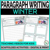 Winter Paragraph Writing Prompts & Activities & Hamburger 