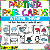 January Winter Partner Share Pair Up Sets for Think Pair S