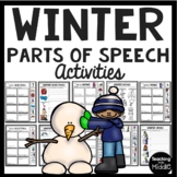 Winter Parts of Speech Bundle Nouns Verbs Adjectives Gramm