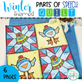 Winter Parts of Speech Color by Number Activities