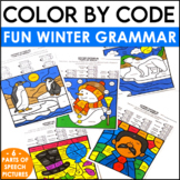 Winter Parts of Speech Worksheets - New Years Coloring Pag