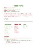 Winter Party, Christmas Party, Gingerbread House Party Par