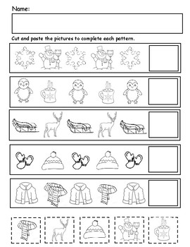 Winter Pattern Activity by Sarah Zook | TPT