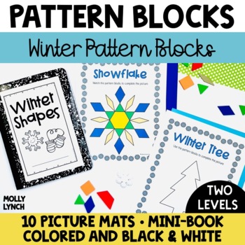 Fall Pattern Block Mats + Mini Books for K-1st Grade Classrooms