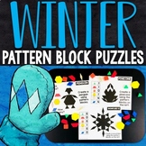 Winter Pattern Block Puzzles | Winter Pattern Block Challe