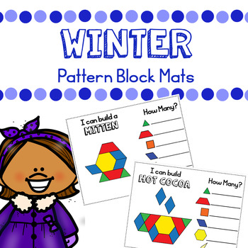 Preview of Winter Pattern Blocks Mats