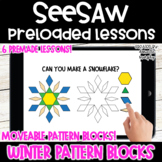 Winter Pattern Blocks l SeeSaw Preloaded Kindergarten Activities