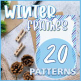 Winter Patterned Border Clipart Winter Frames Winter Page Borders
