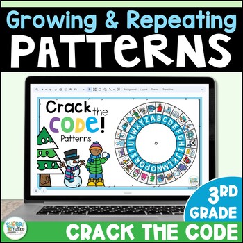 Preview of Growing & Repeating Patterns Digital Math Activity - Identify Describe & Extend