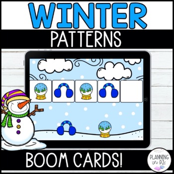 Preview of Winter Patterns Digital Boom Cards™ for December January February