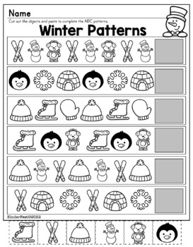 Winter Patterns FREEBIE by KinderFest | TPT