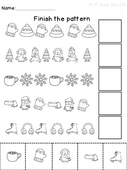 Winter Patterns by 1st Grade Salt Life | Teachers Pay Teachers