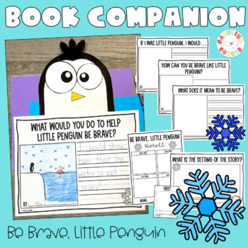 Preview of Winter Penguin Activities Writing Craft Be Brave Little Penguin