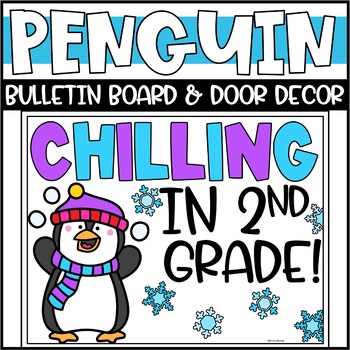 Preview of Winter Penguin Bulletin Board or Door Decoration