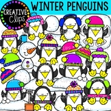 Winter Penguin Clipart {Winter Clipart}