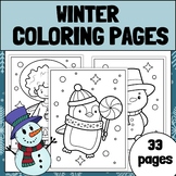 Winter Penguin Coloring Pages |   Winter Penguin Coloring Sheets