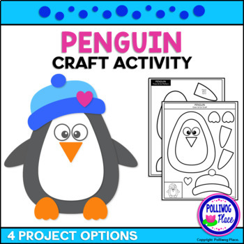 Winter Penguin Craft Activity by Polliwog Place | TpT