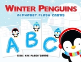 Winter Penguin - Preschool Alphabet Flash Cards