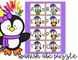 Winter Penguins ABC Spanish Puzzle