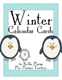 Winter Penguins and Snowmen Calendar Cards