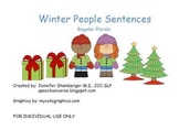 Winter People Sentences- Regular Plurals