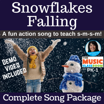 Preview of Winter Action Song | Snowflakes Activity | Holiday | mp3s, PDF, SMART, Video
